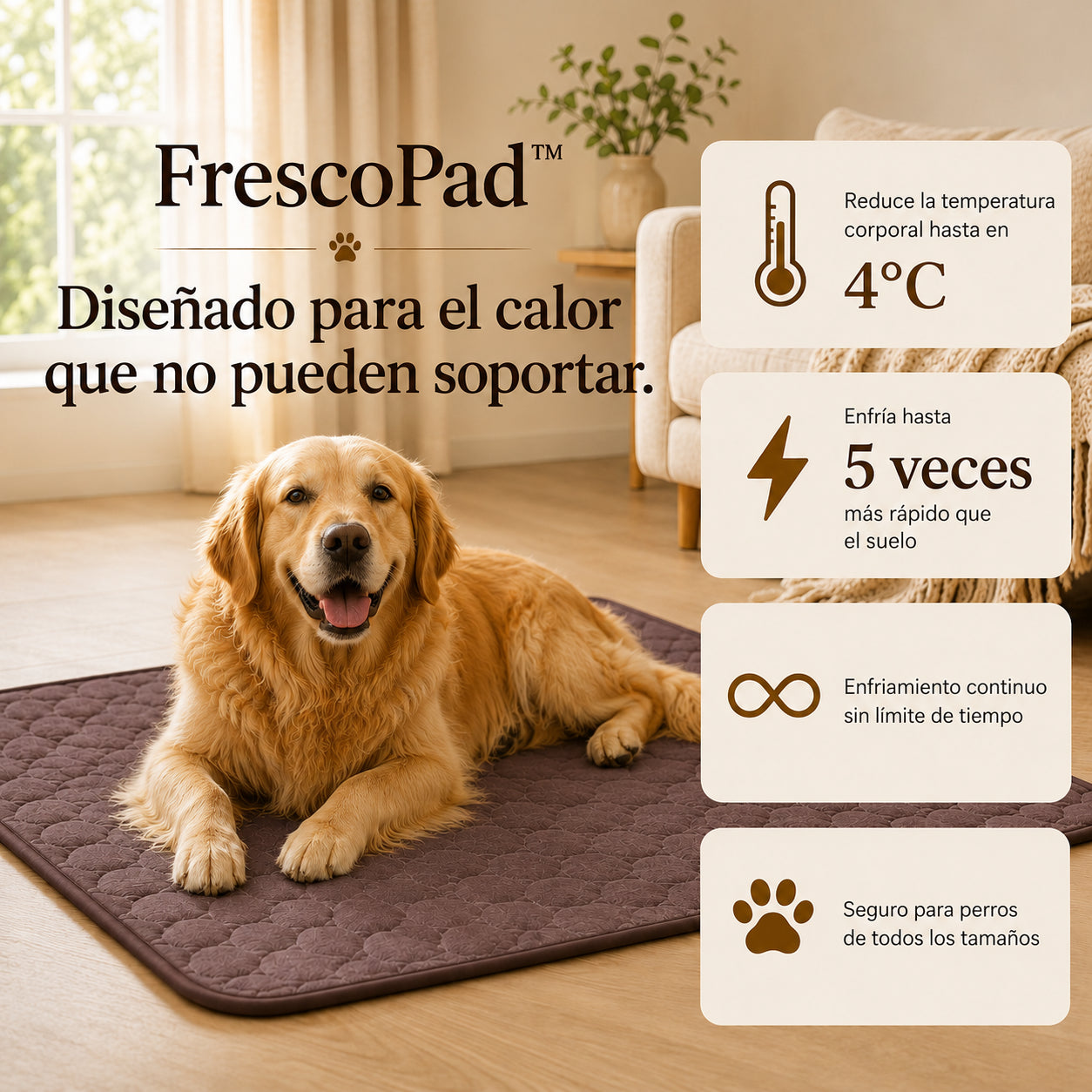 FrescoPad™ — Alfombrilla Refrescante para perros