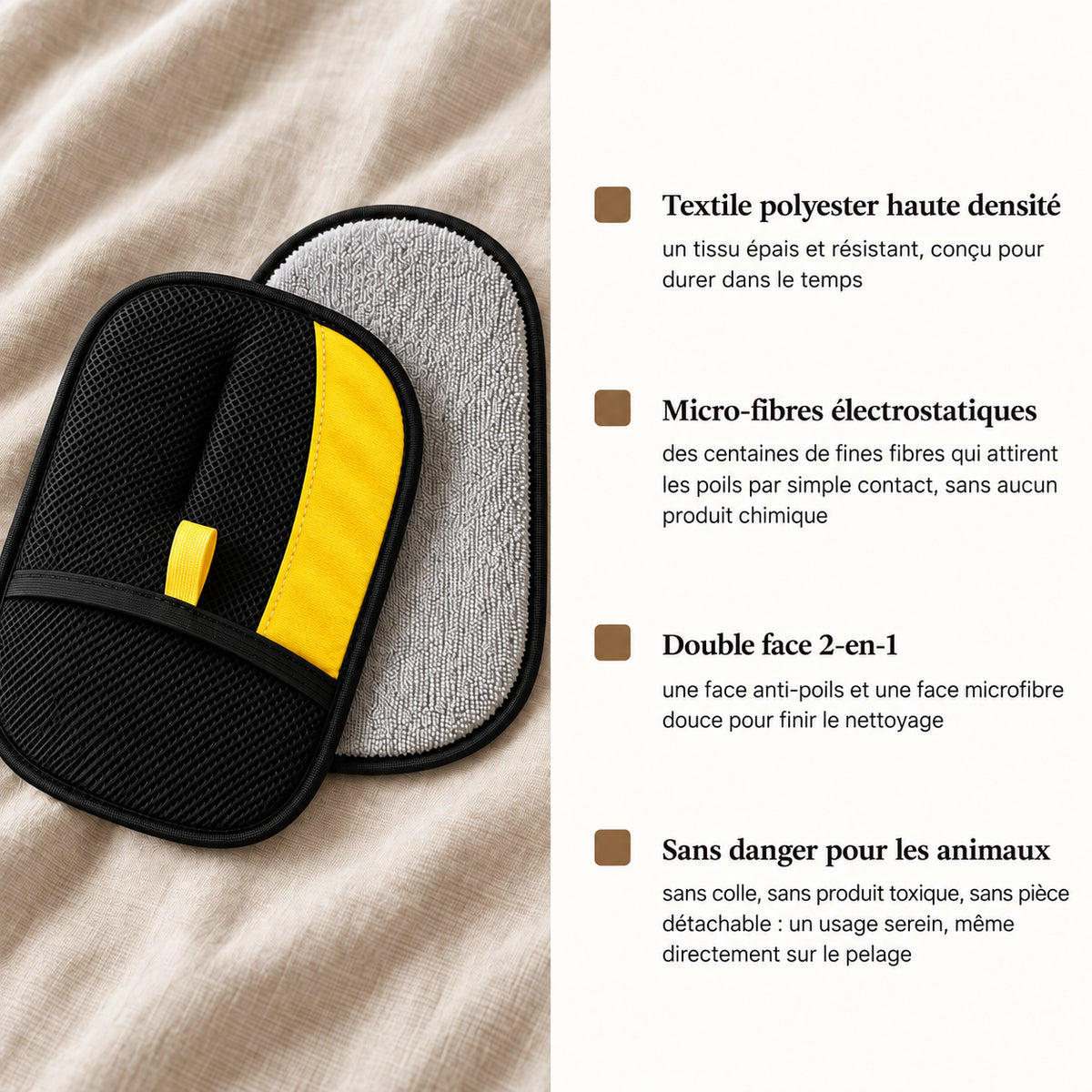 GantMagik™ — retirez 100 % des poils d'animaux