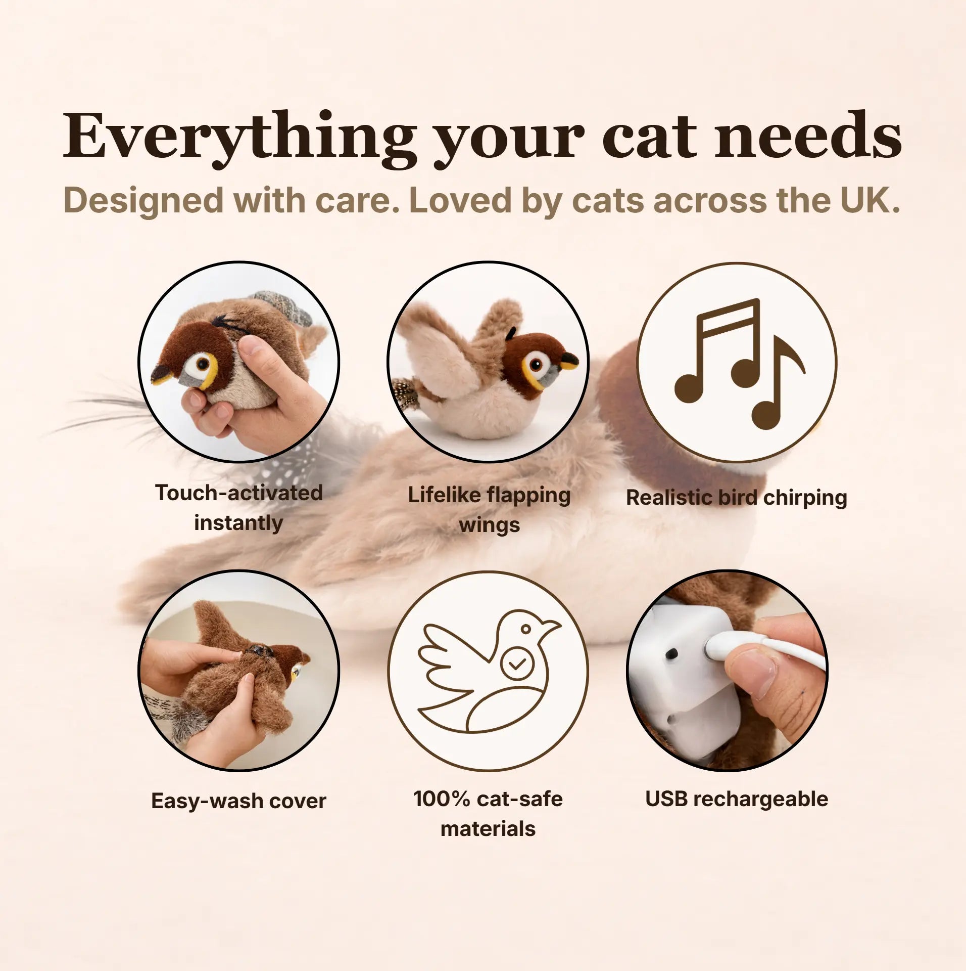 ProwlBird™ - Interactive Motion Cat Toy Whisker & Co